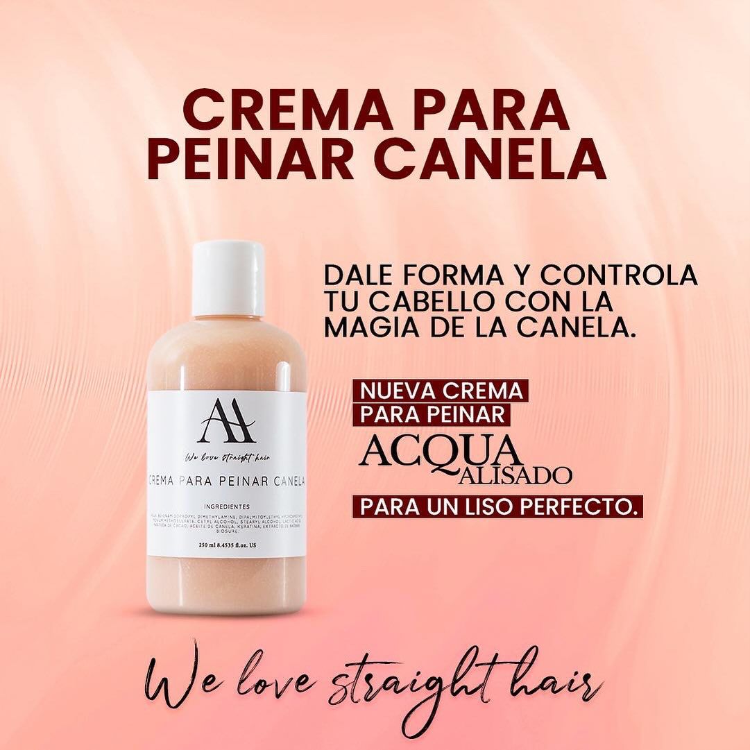 Crema para Peinar Canela - Acquaalisado