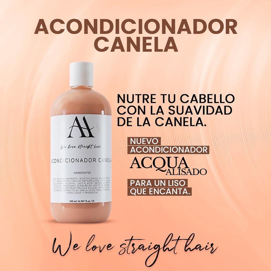 Acondicionador Acquaalisado Canela- Suavidad y Brillo Diario